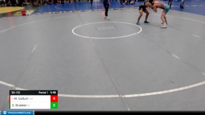 161-170 lbs Quarterfinal - Miguel Cullum, Lakeview vs Cole Broeker, Southern Valley