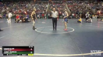 2A 132 lbs Quarterfinal - Corey Fazekas, Northeastern vs Chase Eller, North Wilkes