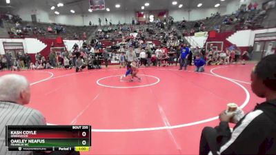 55-56 lbs Round 2 - Oakley Neafus, Franklin WC vs Kash Coyle, Greenwood