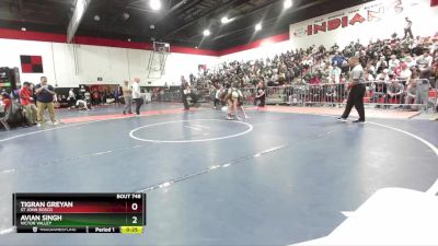 144 lbs 3rd Place Match - Avian Singh, Victor Valley vs Tigran Greyan, St John Bosco