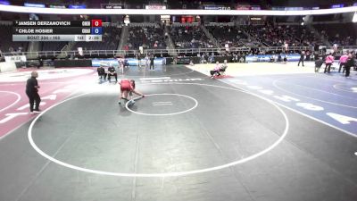 165 lbs Cons. Semi - Jansen Derzanovich, Chenango Forks vs Chloe Hosier, Chautauqua Lake