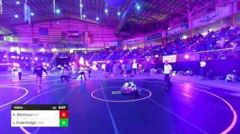 106 lbs Consi Of 8 #2 - Asher Montoya, Basement Brawlers vs Jantz Greenhalgh, Carbon WC