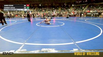 61 lbs Consi Of 8 #2 - James Evans, Bartlesville Wrestling Club vs Garrett Doyle, Cowboy Wrestling Club