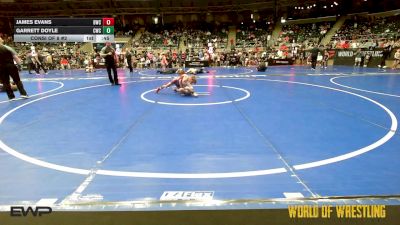61 lbs Consi Of 8 #2 - James Evans, Bartlesville Wrestling Club vs Garrett Doyle, Cowboy Wrestling Club