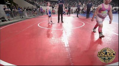 100 lbs Rr Rnd 1 - Rosalie Daily, Shawnee Takedown Club vs Addison Ross, East Kansas Eagles
