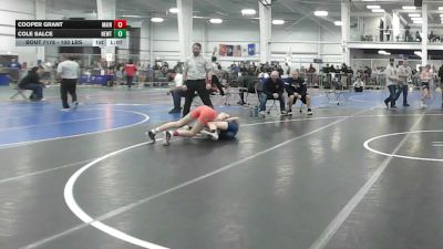 100 lbs Round Of 16 - Cooper Grant, Maine Hammahs vs Cole Salce, Newtown