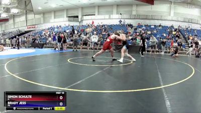 190 lbs Champ. Round 1 - Simon Schulte, IL vs Brady Jess, MI