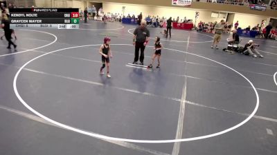 Girls K-8 - 48 Darla Krause, Farmville-Girls vs Braylee Botler, New Prague-Girls