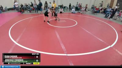 93 lbs Round 4 - Jeremiah Cisneros, Malicious Grounds Wrestling Club vs Evan Savage, Ranger 47 Wrestling Club