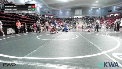 138 lbs Semifinal - Braelynn Hall, Broken Arrow Wrestling Club vs Breanna Hunt, Heat