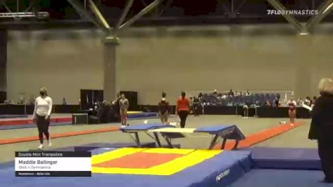 Maddie Ballinger - Double Mini Trampoline, Stick It Gymnastics - 2021 USA Gymnastics Championships
