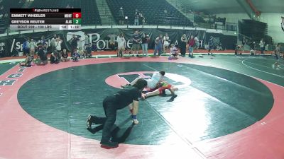 100 lbs Cons. Quarters - Emmett Wheeler, Montana vs Greyson Reuter, Alaska