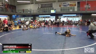 110 lbs Round 3 (8 Team) - Jaiden Foster, Rabbit WC vs Aaron Webster, Techfall Wrestling Club