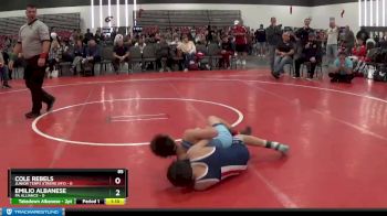 85 lbs Round 2 (8 Team) - Emilio Albanese, PA Alliance vs Cole Rebels, Junior Terps Xtreme (MY)