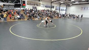 125 lbs Champ. Round 2 - Caiden Harbert, West Liberty vs Dakota Johnson, Trine
