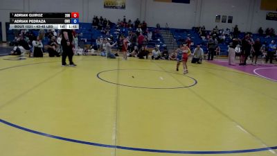 43-45 lbs Champ. Round 4 - Adrian Quiroz, 208 Spartan WC vs Adrian Pedraza, Cougar Wrestling Club