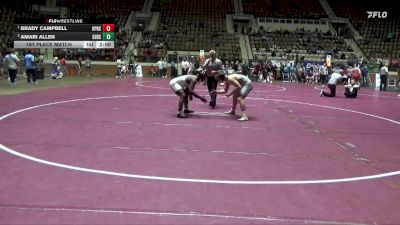 7A 175 lbs 1st Place Match - Brady Campbell, Opelika Hs vs Amari Allen, Smiths Station Hs