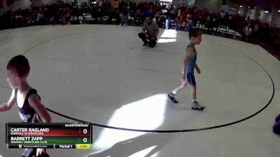 14 lbs Cons. Round 1 - Carter Ragland, Norfolk Jr Wrestling vs Barrett Zapp, Waverly Wrestling Club