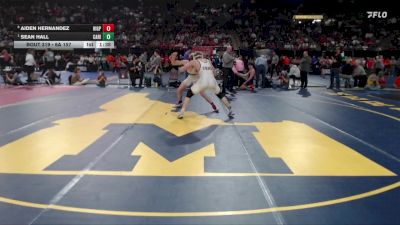 6A 157 lbs Semifinal - Sean Hall, Canyon Ridge vs Aiden Hernandez, Highland-P