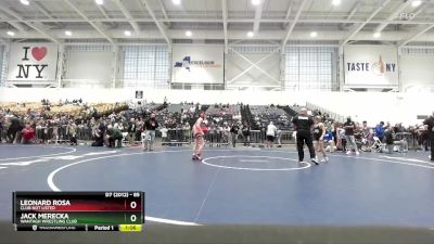 85 lbs Quarterfinal - Leonard Rosa, Club Not Listed vs Jack Merecka, Wantagh Wrestling Club