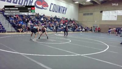149 lbs Champ. Round 2 - Orion Rhinehart, Evergreen State College vs Nico Yazzolino, Clackamas Unattached