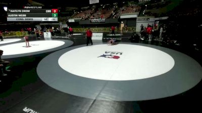 75 lbs Cons. Semis - Austin Webb vs Kaitlyn Crow, CORE Wrestling
