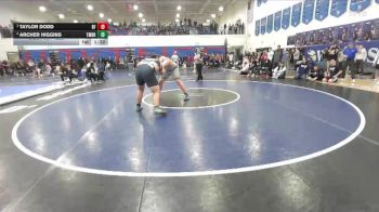285 lbs Semifinal - Taylor Dodd, Bonners Ferry vs Archer Higgins, Timberlake