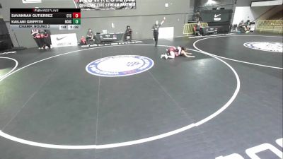 Champ. Round 2 - Savannah Gutierrez, Costa Training Center vs Kailani Griffith, River City High School Wrestling