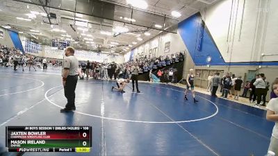 108 lbs Quarterfinal - Jaxten Bowler, Champions Wrestling Club vs Mason Ireland, Empire