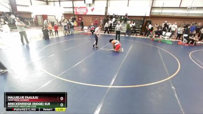 130+ Semifinal - Maluelue Faaliliu, Team Pride Academy vs Breckenridge (Ridge) Sube, Northside Wrestling Club