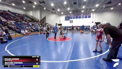 78 lbs Semifinal - Dylan Hansen, Douglas WC vs Brayden Rodgers, Eastside United