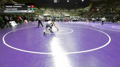 128 lbs Quarterfinal - Manuel Gutierrez, Selma vs Silas Varner, Bakersfield