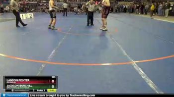 285 lbs Quarterfinal - Landon Fichter, Dickinson vs Jackson Burchill, Breckenridge/Wahpeton