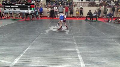 80_B lbs Consi Rd 1 32 #2 - Trey Jackson, Bradford vs Maverick Fiscus, Edinboro