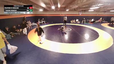 50-53 lbs Round 3 - Gavin Hancey, Fremont Wrestling Club vs Paxton D Henline, Uintah Wrestling