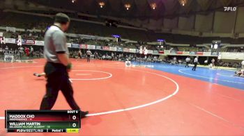 157 lbs Champ Round 1 (16 Team) - Maddox Cho, Independence vs William Martin, Delaware Military Academy
