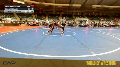 82 lbs Consi Of 8 #1 - Sadie Yang-Elson, Summit Wrestling Academy vs ZaNique Miller, Cowboy Wrestling Club