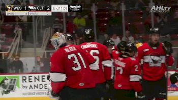 Cooper Black Makes A Sprawling Save For The Charlotte Checkers