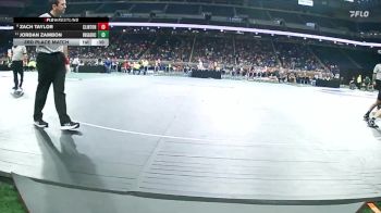 D4-113 lbs 3rd Place Match - Zach Taylor, Clinton vs Jordan Zambon, Riverview Gabriel Richard