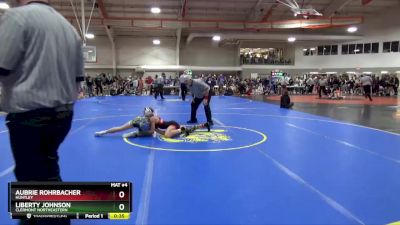 130 lbs Cons. Round 7 - Aubrie Rohrbacher, Huntley vs Liberty Johnson, Clermont Northeastern