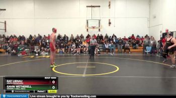 DIVISION 25 lbs Round 2 - Ray Lienau, South Winneshiek vs Gavin Wetherell, Waverly-Shell Rock