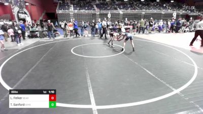 86 lbs Semifinal - Liam Felker, Bear Cave WC vs Tucker Sanford, Coyote WC