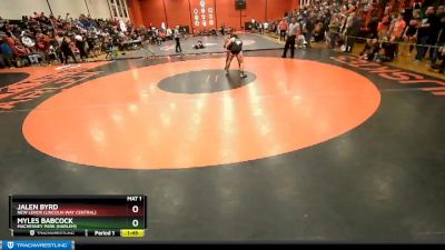 132 lbs Cons. Round 2 - Jalen Byrd, New Lenox (LINCOLN-WAY CENTRAL) vs Myles Babcock, Machesney Park (HARLEM)