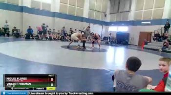 175 lbs Round 3 (4 Team) - Miguel Flores, Center Grove vs Vincent Freeman, Penn