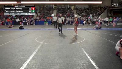 105 lbs Cons. Round 2 - Brayleigh Johnson, Maize vs Marlee Chambers, Trailhands