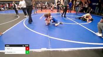 49 lbs Consi Of 8 #1 - Treyden Hall, Claremore Wrestling Club vs Graham Bustos, Dark Cloud Wrestling Club