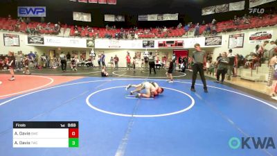 55 lbs Final - Achilles Davie, Salina Wrestling Club vs Aksel Davis, Tahlequah Wrestling Club