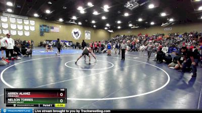 145 lbs Cons. Round 1 - Arren Alaniz, Firebaugh vs Nelson Torres, Pioneer Valley