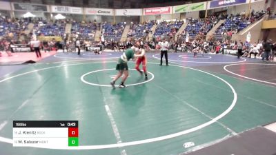 155 lbs Consi Of 16 #2 - Jayson Kienitz, Rocky Ford vs Manuel Salazar, Monte Vista