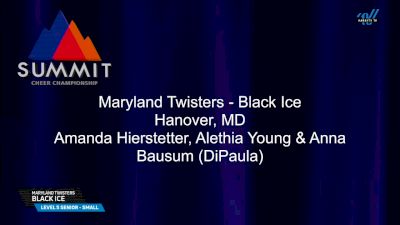 Maryland Twisters - Black Ice [2025 L5 Senior - Small Prelims] 2025 The Summit